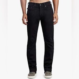 True Religion Ricky Relaxed Straight Jeans Black 29